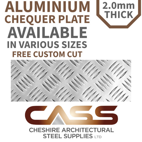 0mm aluminium floor - 2.0mm, chequer