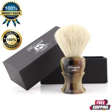 Best Quality White Badger Shaving Brush Resin Handle Professional Barber Brushes