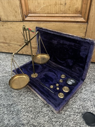 Old jewellery balance scales - old,