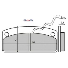 Brake pads rms - brake, microcars