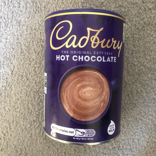 Cadbury hot drinking chocolate - drinking,