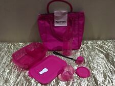 New Tupperware A Must Have Lunch Bag Set of 4 Beautiful Fiusha Color
