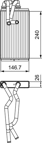 Valeo 811525 heat exchanger - valeo,