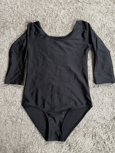 Black long sleeved leotard - sleeved,