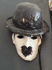 ? Vintage “Mask Media” Charlie Chaplin Papier Mâché Mask – Barbara Baer Stein