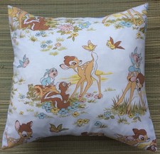 Disney Bambi Filled Cushion 1950s Vintage Fabric