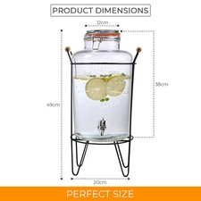 4L/8L Glass Vintage Beverage