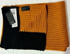 New Armani Exchange Mens Two Tone   Logo Scarf