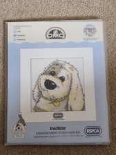 DMC RSPCA Cross Stitch Card Kit Bob The Dog New