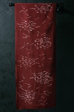 Japanese Fabric Silk Textile Vintage Kimono Antique CHIRIMEN Dyed 37.4"/KIK31/30