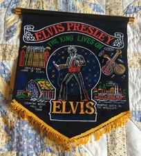 Elvis Presley Vintage Flag