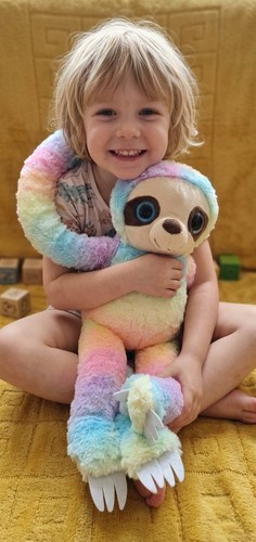 New 75cm rainbow sloth - rainbow, soft