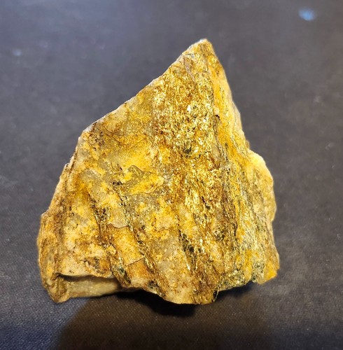 Gold ore specimen black - gold,