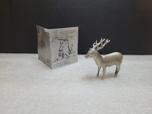 Vintage pewter stag - pewter,
