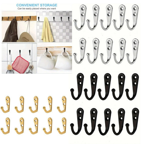 10x coat hooks vintage wall - 10x,