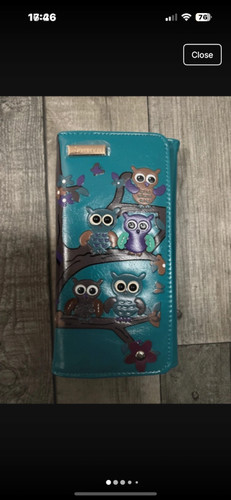 Kukubird purse with owl - with, motif