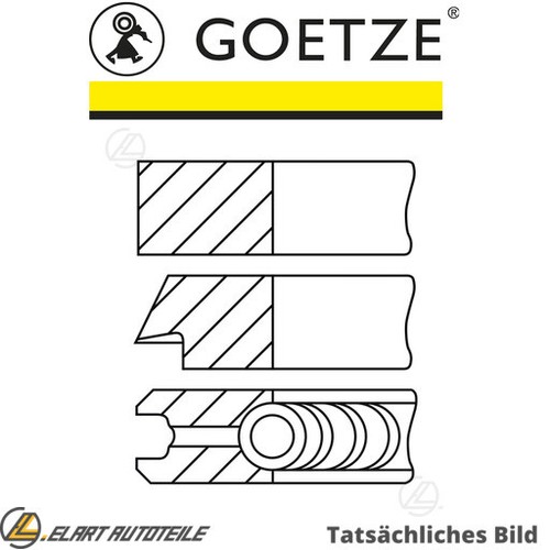 Piston ring kit for peugeot - ring,