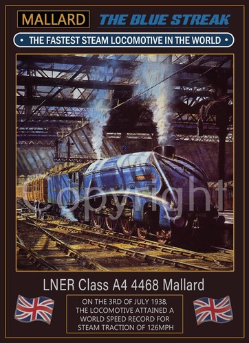 Mallard steam train record - mallard,