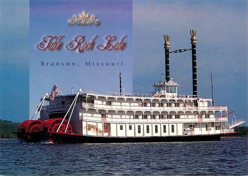 Postcard riverboat table - postcard,