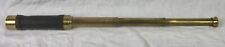 Antique 3 Draw Telescope, Brass & Leather, c 1900