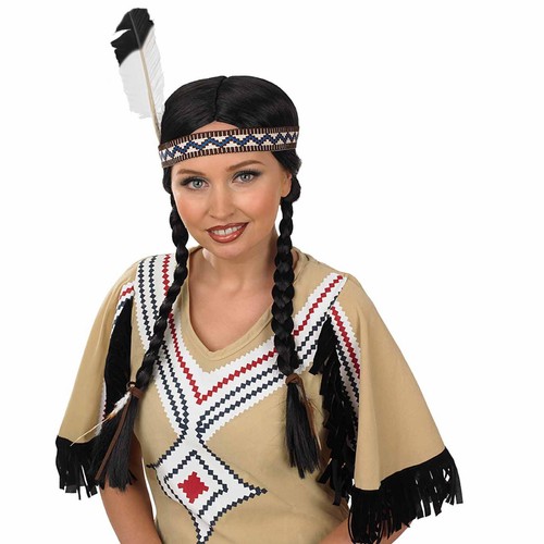 Womens native american - womens, pigtail