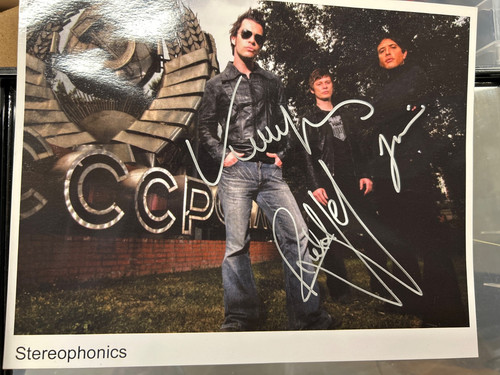 Stereophonics hand signed - stereophonics, signed**