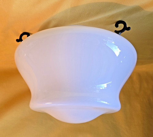 Stylish art deco milk glass - stylish,
