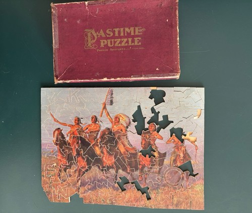 Vintage wooden jigsaw puzzle - wooden,