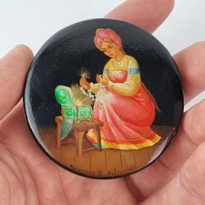 Signed Russian Lacquer Ware