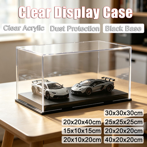 Clear display case box - clear,