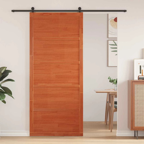 Barn door solid pine brown - solid,