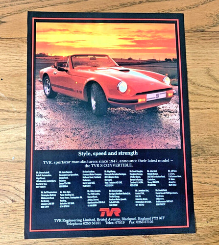 Tvr convertible - tvr,