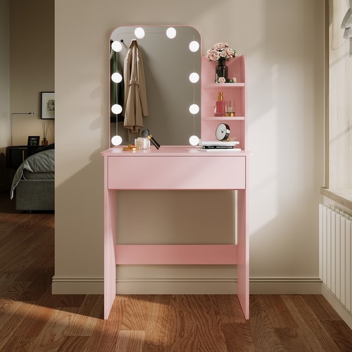 Pink led dressing table - dressing,