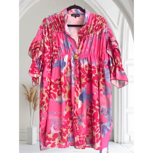 Cameo rose bright pink ruched - rose,