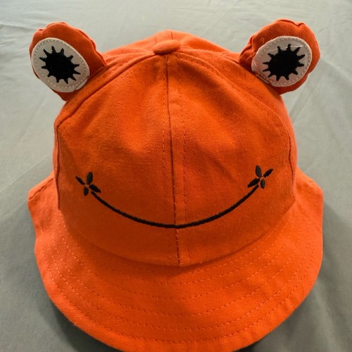 Orange frog bucket - frog, with