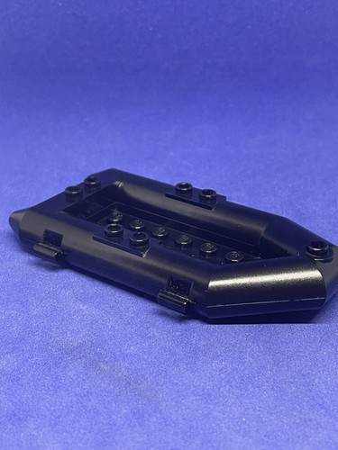 Lego black boat rubber - lego,