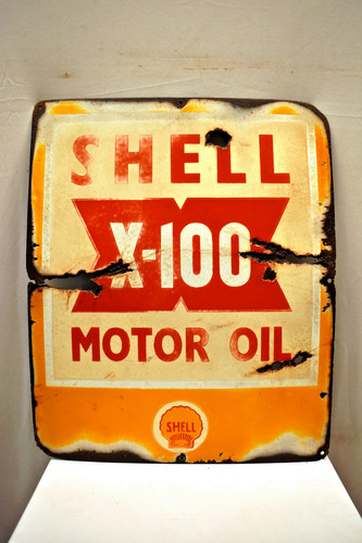 Vintage shell 100 motor oil - vintage, x-100