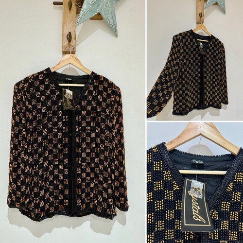 Crystals nwt pure silk black - nwt,