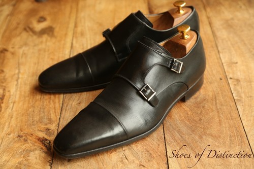 Magnanni black leather silver - leather,