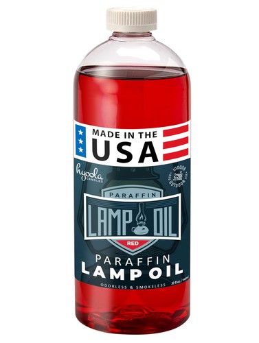 Red liquid paraffin lamp oil - red,