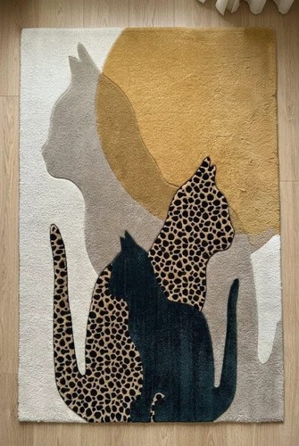 100 wool hand tufted - hand,