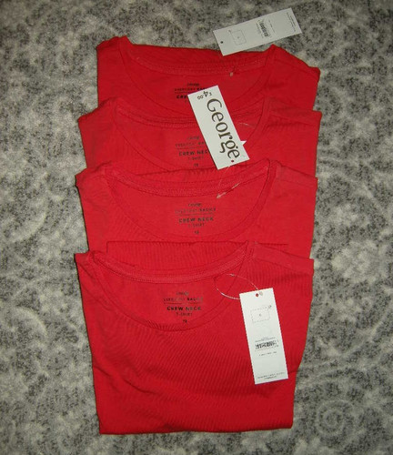 Asda george red shirts - george,