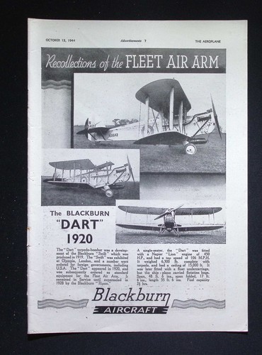 Original 1944 advert blackburn - original,