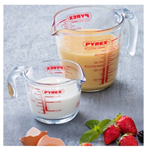 Pyrex glass measuring jug 1l - measuring, jug,