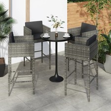 Bar Stools 4 pcs with Cushions