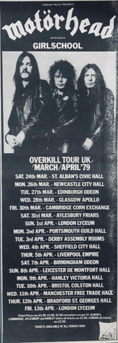 Motörhead 1979 print advert - 1979,