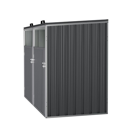 Lockable double wheelie bin - lockable,