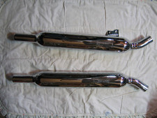 Triumph Bonneville 800 T100 Exhaust silencers  2002 - 2006 T2202653 & T2202652