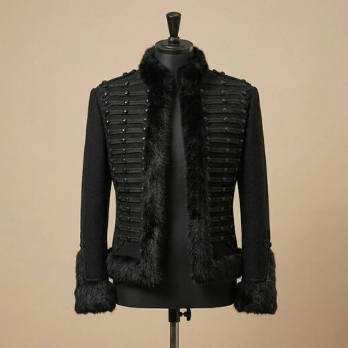 Black military hussar - black,