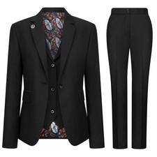 Women's 3 Piece Plain Black